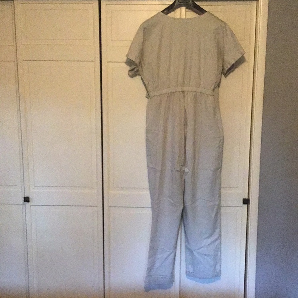 MIEN, 2 button, Tie/Wrap Jumpsuit, 2 side pockets, 2 back pockets, USA Made, XL - Picture 7 of 7